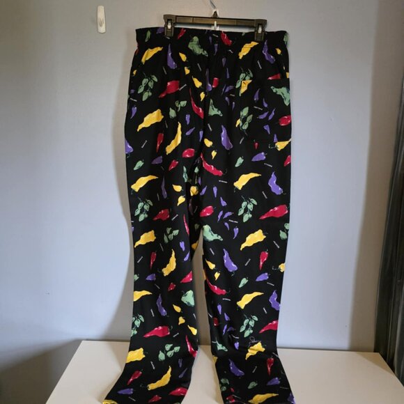 EUV Red Kap Chef's Pants Coloful Pepper Design - Picture 4 of 7